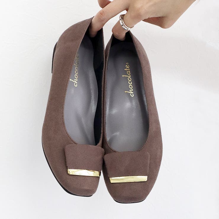 日本製 スクエアトゥ モチーフ付き フラットパンプス 晴雨兼用 レイン | SHOE FANTASY | 詳細画像16 