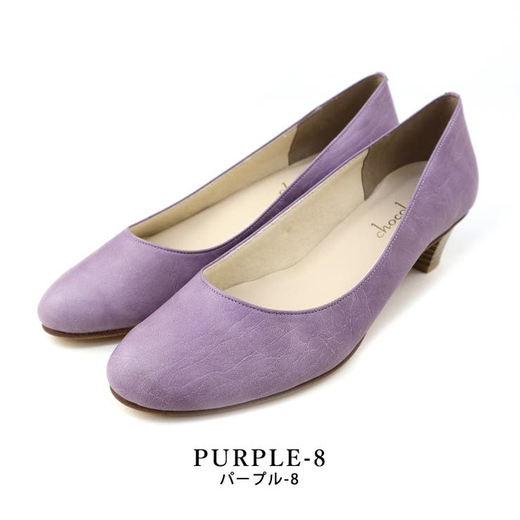 purple-8 | 日本製 ラウンドトゥパンプス 22cm～25cm | SHOE FANTASY