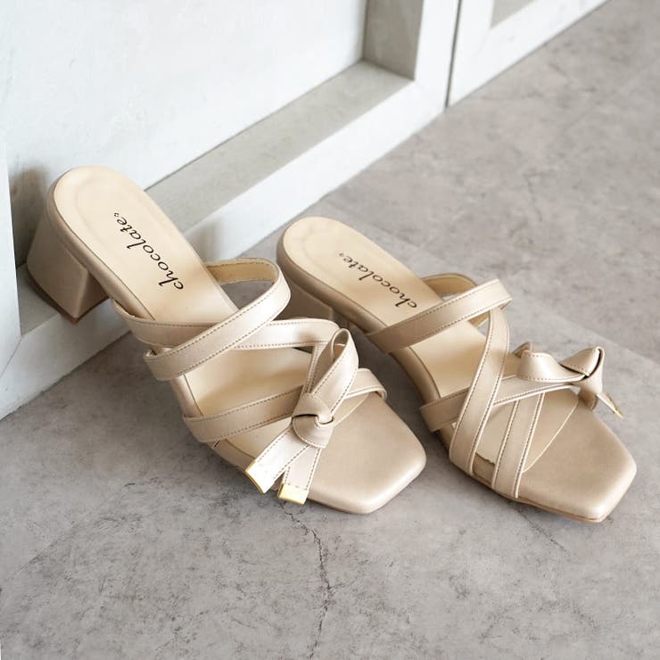 日本製 クロスベルト リボン ミュールサンダル | SHOE FANTASY | 詳細画像30 