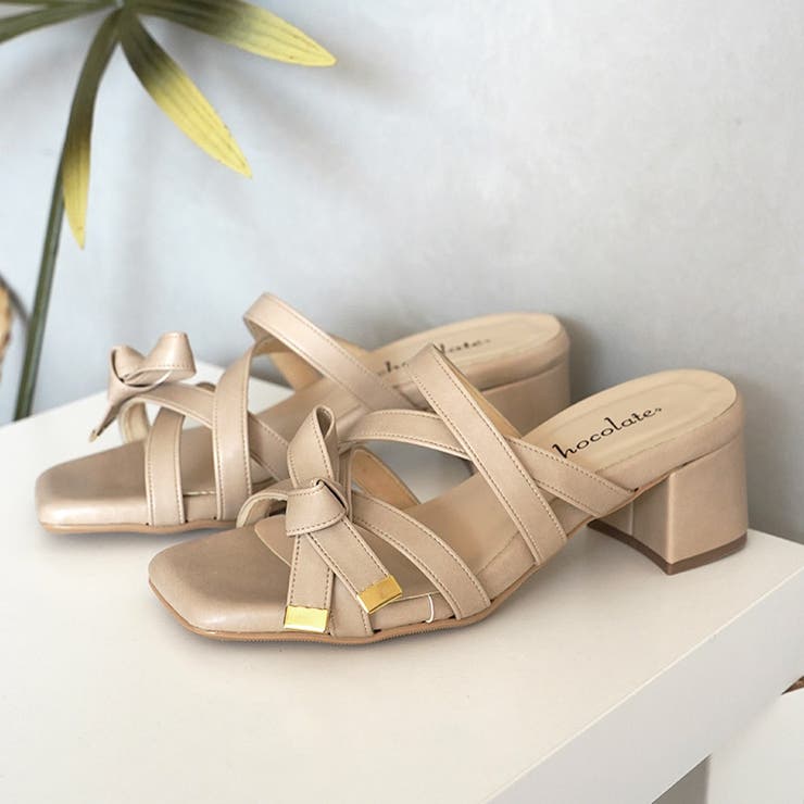 日本製 クロスベルト リボン ミュールサンダル | SHOE FANTASY | 詳細画像31 