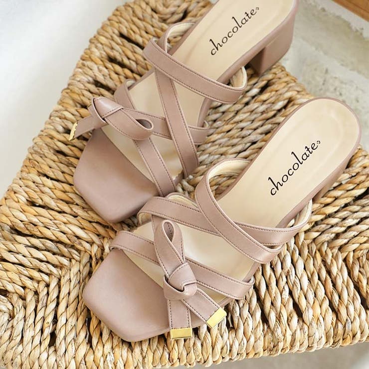 日本製 クロスベルト リボン ミュールサンダル | SHOE FANTASY | 詳細画像39 