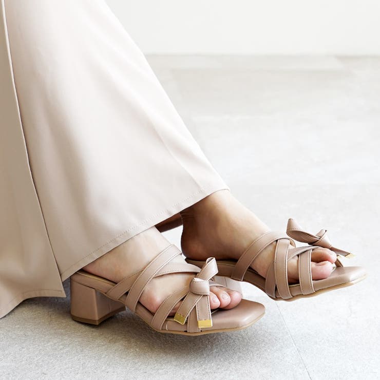 日本製 クロスベルト リボン ミュールサンダル | SHOE FANTASY | 詳細画像42 