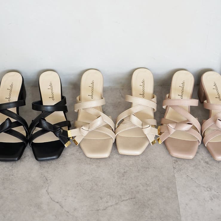 日本製 クロスベルト リボン ミュールサンダル | SHOE FANTASY | 詳細画像19 