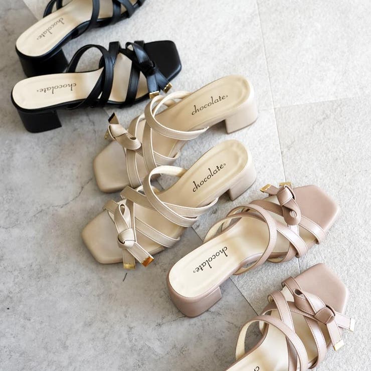 日本製 クロスベルト リボン ミュールサンダル | SHOE FANTASY | 詳細画像21 