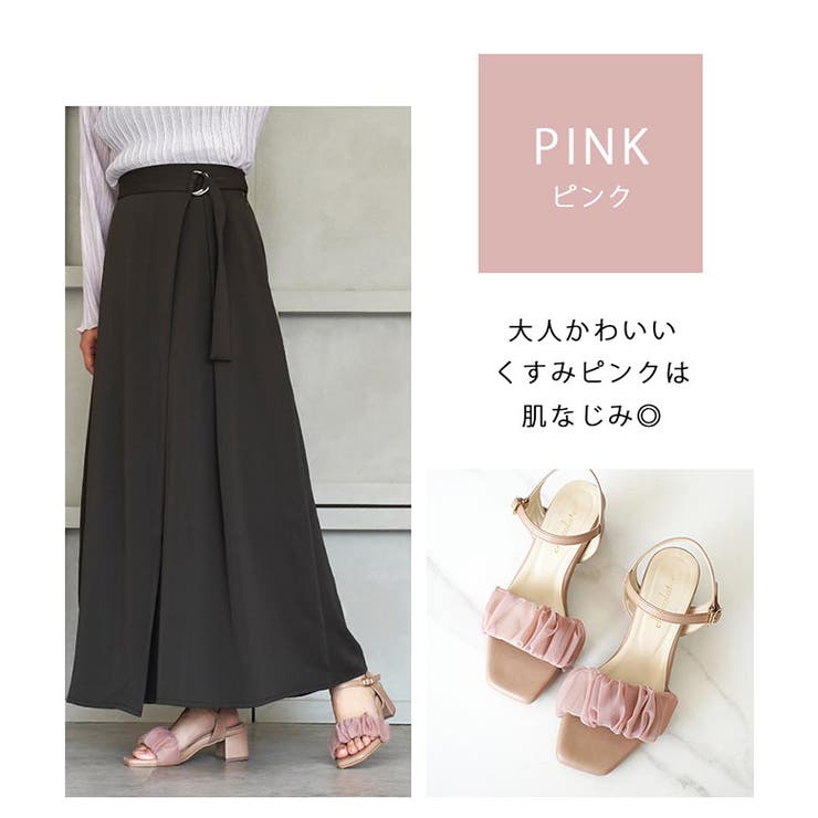 日本製  レースギャザー ストラップサンダル | SHOE FANTASY | 詳細画像13 