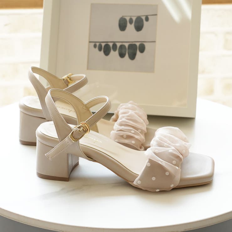 日本製  レースギャザー ストラップサンダル | SHOE FANTASY | 詳細画像30 