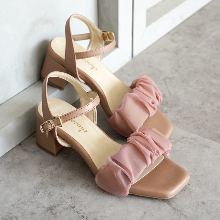 日本製  レースギャザー ストラップサンダル | SHOE FANTASY | 詳細画像39 