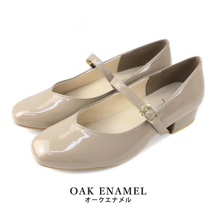 oakエナメル  | 日本製 メリージェーン ストラップ パンプス 晴雨兼用 レイン | SHOE FANTASY