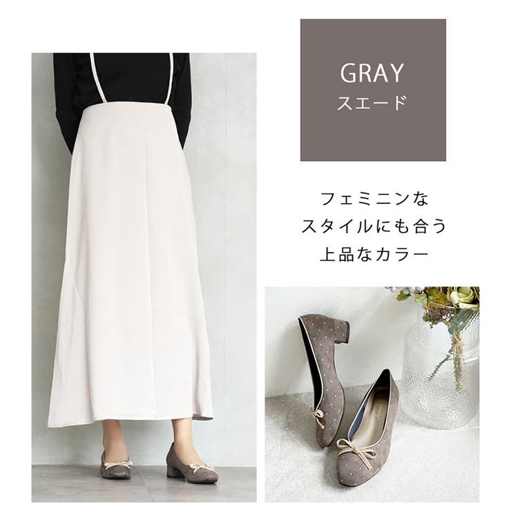 日本製 ベロアリボン ヒール バレエパンプス 晴雨兼用 レイン | SHOE FANTASY | 詳細画像44 
