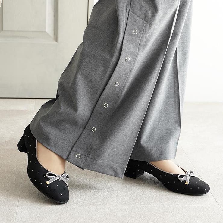 日本製 ベロアリボン ヒール バレエパンプス 晴雨兼用 レイン | SHOE FANTASY | 詳細画像18 