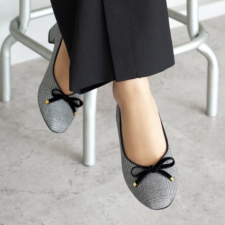 日本製 ベロアリボン ヒール バレエパンプス 晴雨兼用 レイン | SHOE FANTASY | 詳細画像29 