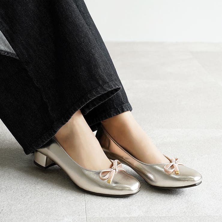 日本製 ベロアリボン ヒール バレエパンプス 晴雨兼用 レイン | SHOE FANTASY | 詳細画像32 