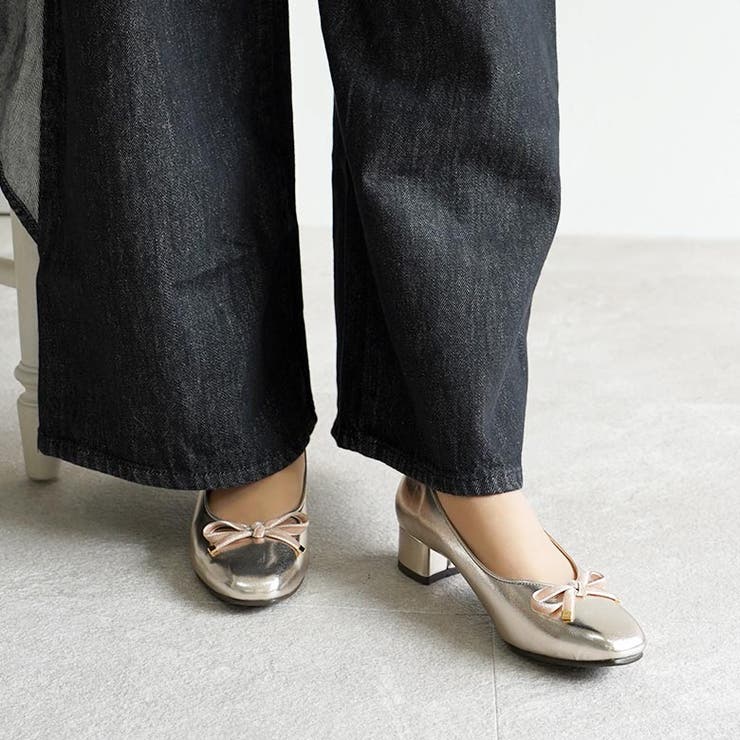 日本製 ベロアリボン ヒール バレエパンプス 晴雨兼用 レイン | SHOE FANTASY | 詳細画像33 