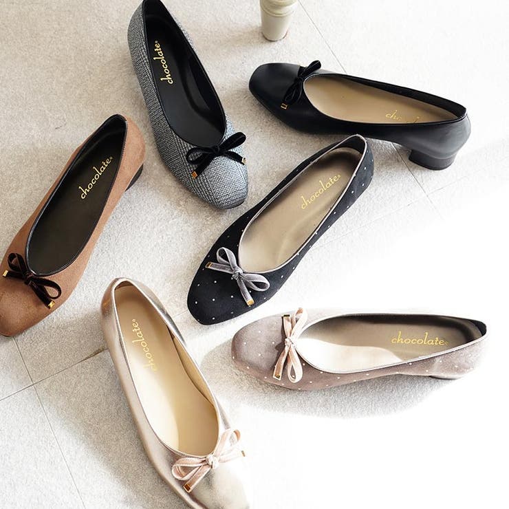 日本製 ベロアリボン ヒール バレエパンプス 晴雨兼用 レイン | SHOE FANTASY | 詳細画像9 