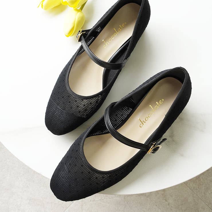 日本製 ラウンドトゥ ドットチュール メリージェーンパンプス | SHOE FANTASY | 詳細画像24 