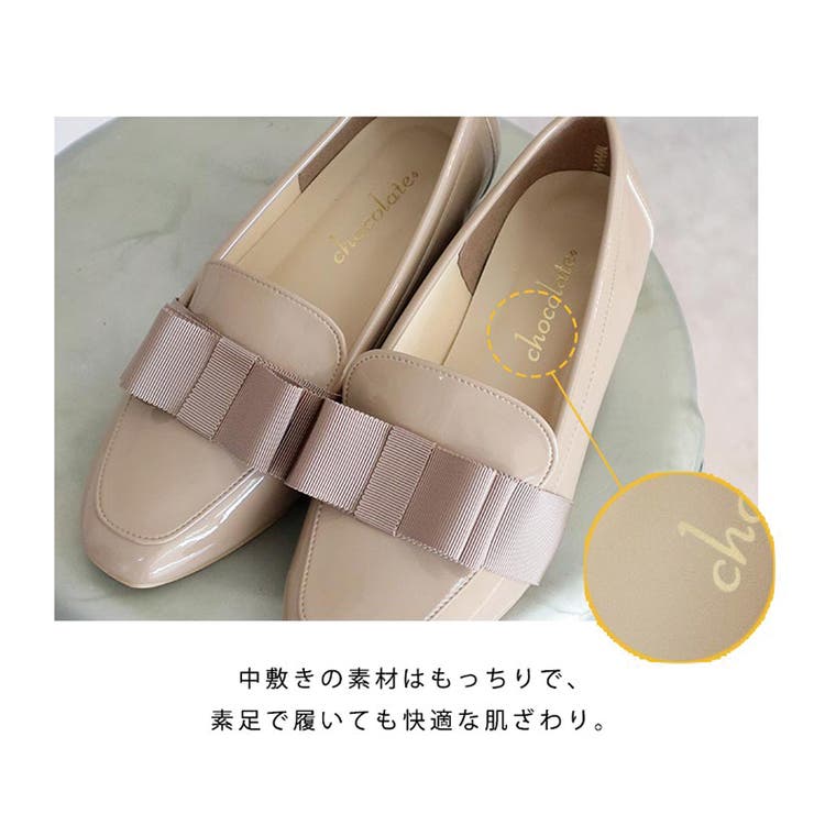 日本製 グログランリボン ローファー パンプス 晴雨兼用 レイン | SHOE FANTASY | 詳細画像46 