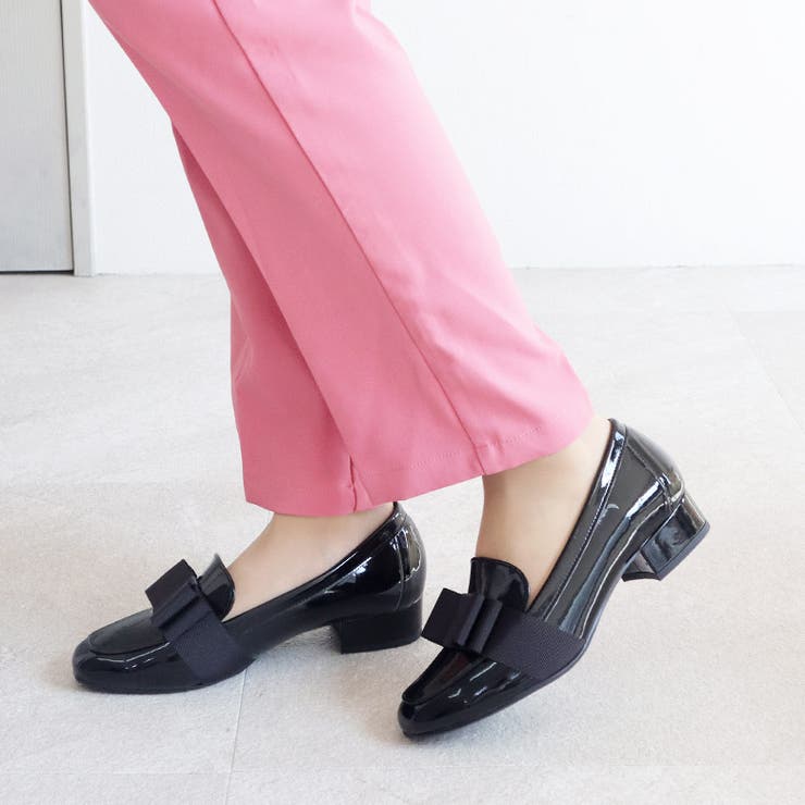 日本製 グログランリボン ローファー パンプス 晴雨兼用 レイン | SHOE FANTASY | 詳細画像16 