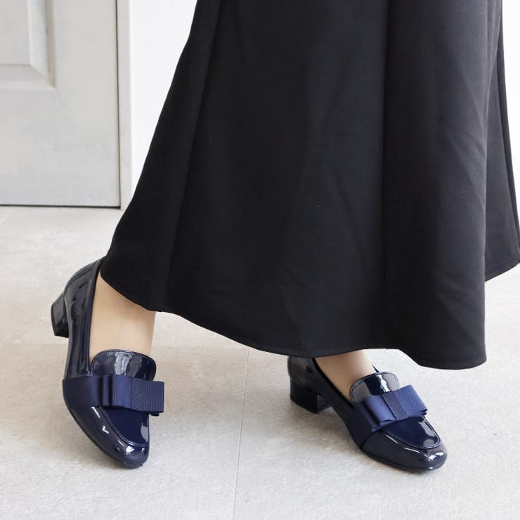 日本製 グログランリボン ローファー パンプス 晴雨兼用 レイン | SHOE FANTASY | 詳細画像33 