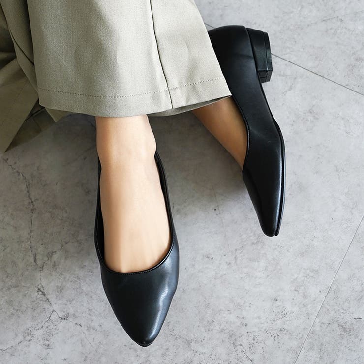 日本製 シンプルなポインテッド カジュアル パンプス | SHOE FANTASY | 詳細画像11 