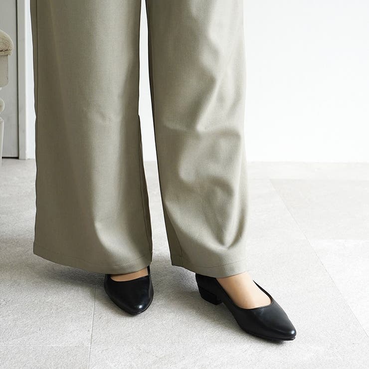 日本製 シンプルなポインテッド カジュアル パンプス | SHOE FANTASY | 詳細画像14 