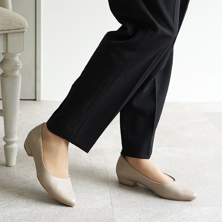 日本製 シンプルなポインテッド カジュアル パンプス | SHOE FANTASY | 詳細画像22 