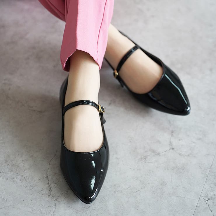 日本製 ポインテッドトゥ メリージェーン レインパンプス 晴雨兼用 | SHOE FANTASY | 詳細画像26 