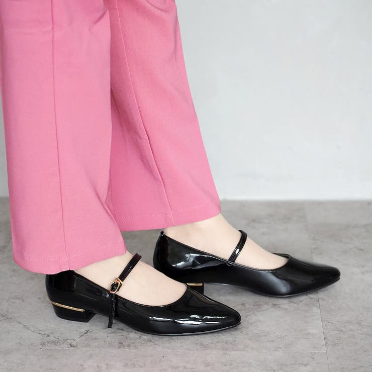 日本製 ポインテッドトゥ メリージェーン レインパンプス 晴雨兼用 | SHOE FANTASY | 詳細画像27 