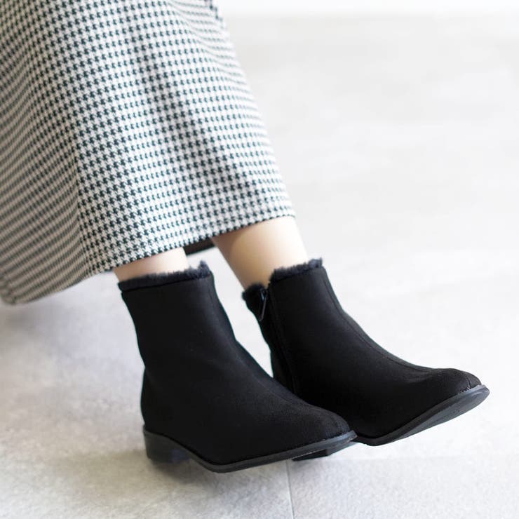 晴雨兼用 フェイクファー ショートブーツ | SHOE FANTASY | 詳細画像18 