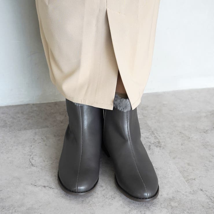 晴雨兼用 フェイクファー ショートブーツ | SHOE FANTASY | 詳細画像32 