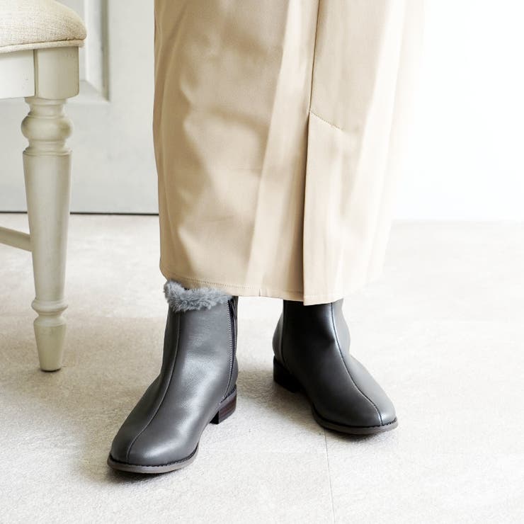 晴雨兼用 フェイクファー ショートブーツ | SHOE FANTASY | 詳細画像35 
