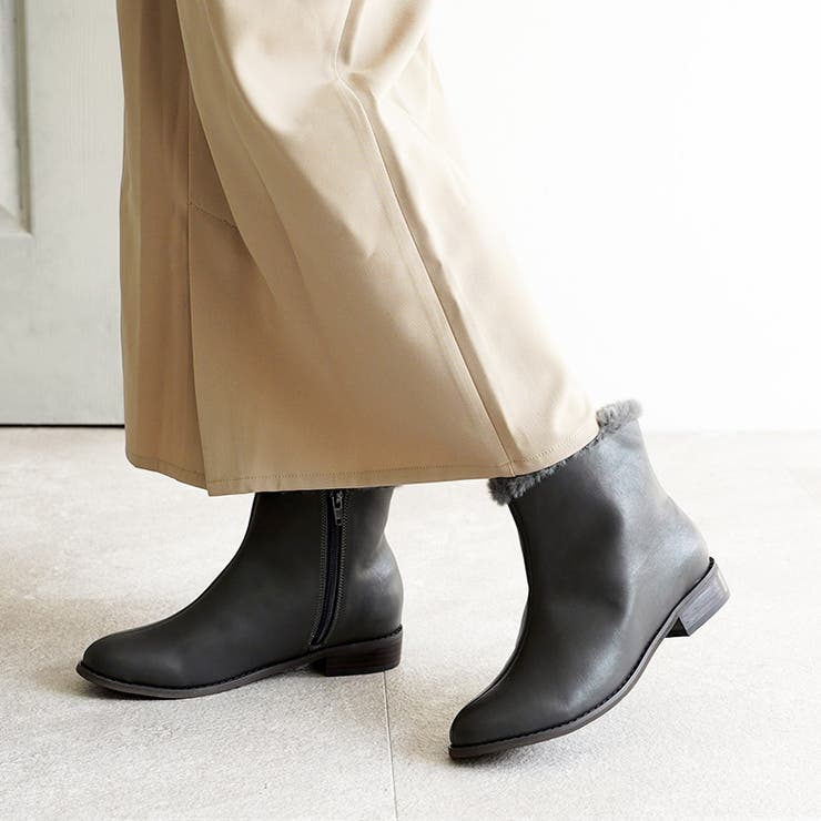 晴雨兼用 フェイクファー ショートブーツ | SHOE FANTASY | 詳細画像37 