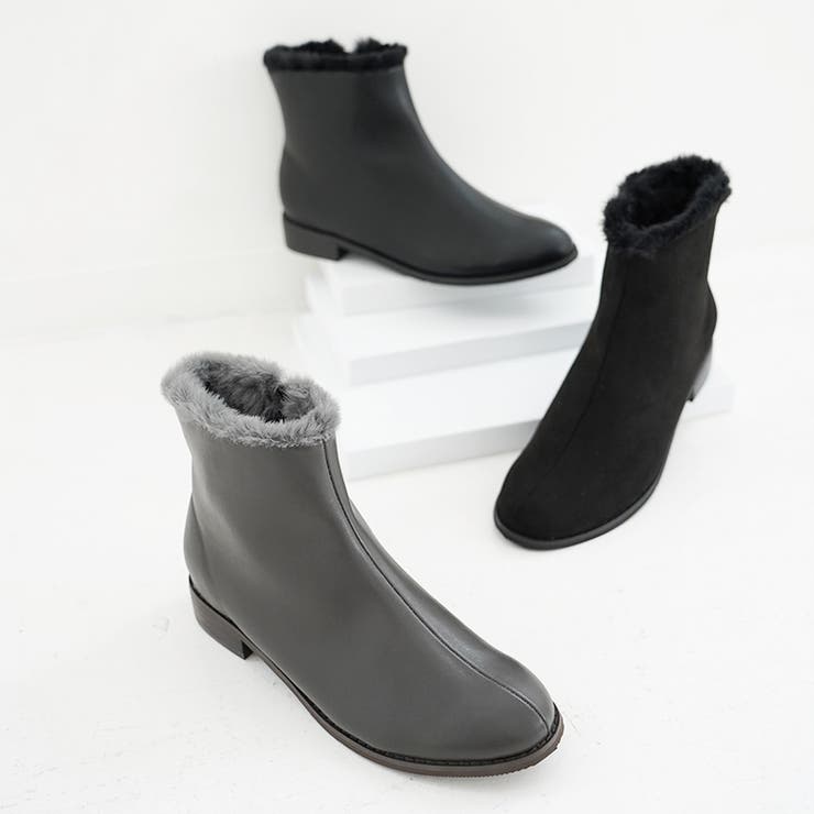晴雨兼用 フェイクファー ショートブーツ | SHOE FANTASY | 詳細画像8 