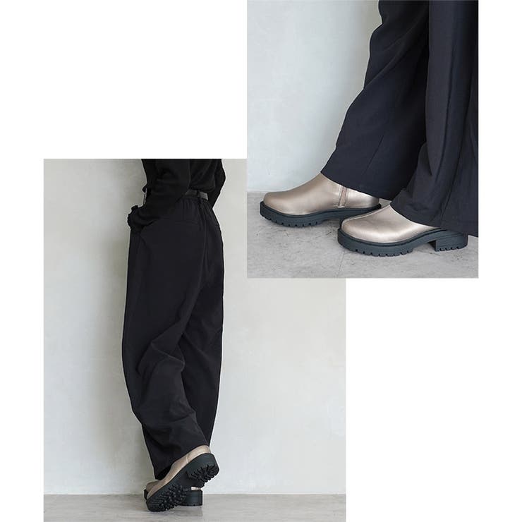 ラウンドトゥ ストレッチ ショートブーツ 晴雨兼用 レイン | SHOE FANTASY | 詳細画像28 