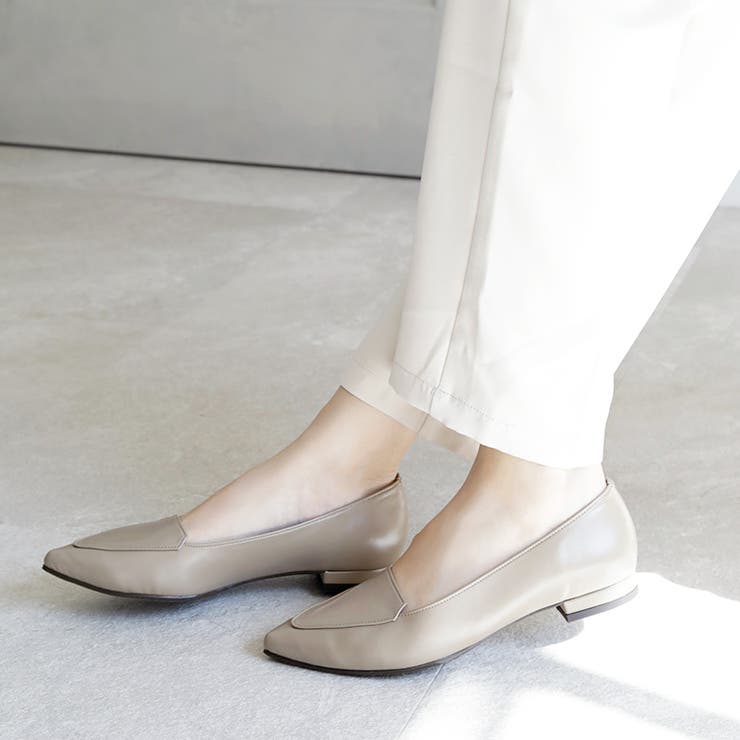 22AW 秋冬新作 日本製 ポインテッドトゥ シンプル ローファー パンプス  | SHOE FANTASY | 詳細画像28 