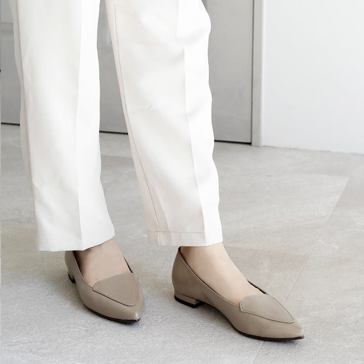 22AW 秋冬新作 日本製 ポインテッドトゥ シンプル ローファー パンプス  | SHOE FANTASY | 詳細画像29 