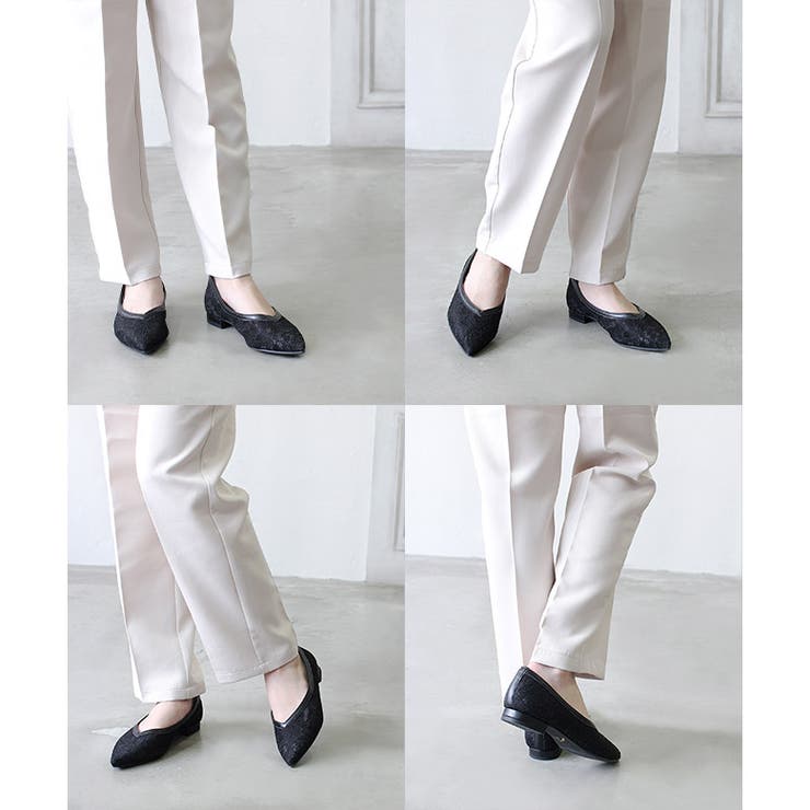 日本製 ポインテッドトゥ レースパンプス | SHOE FANTASY | 詳細画像17 