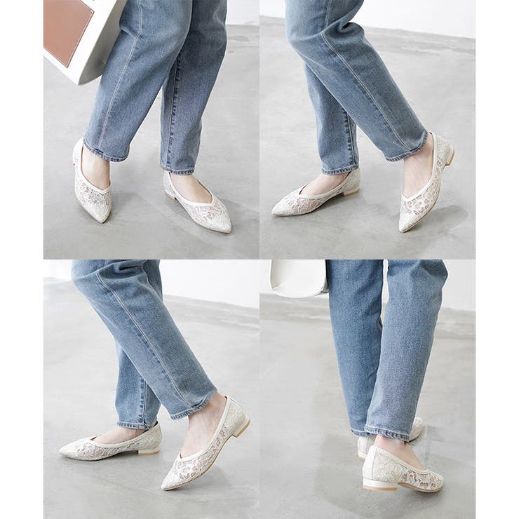 日本製 ポインテッドトゥ レースパンプス | SHOE FANTASY | 詳細画像21 