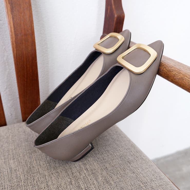 日本製 ポインテッドトゥ バックル パンプス 晴雨兼用 | SHOE FANTASY | 詳細画像21 