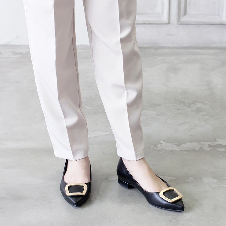 日本製 ポインテッドトゥ バックル パンプス 晴雨兼用 | SHOE FANTASY | 詳細画像15 