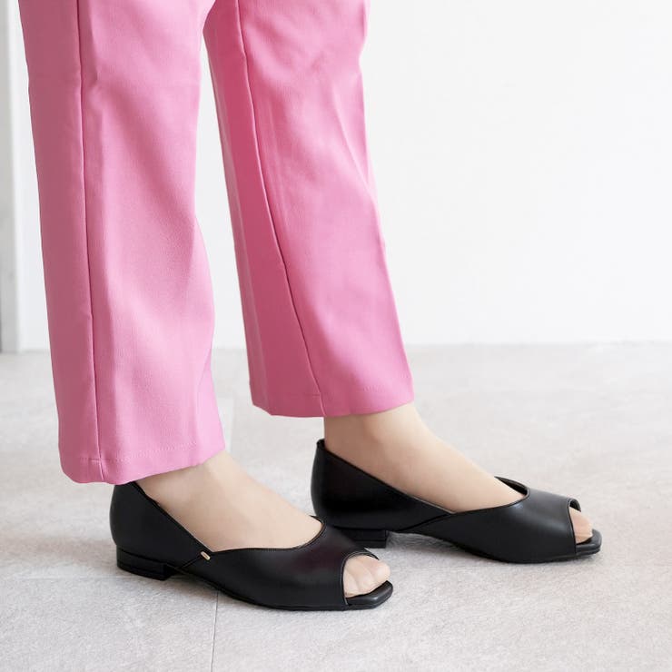 新品未使用　オープントゥパンプス 日本製 オープントゥ パンプス[品番：OK000001422]｜SHOE