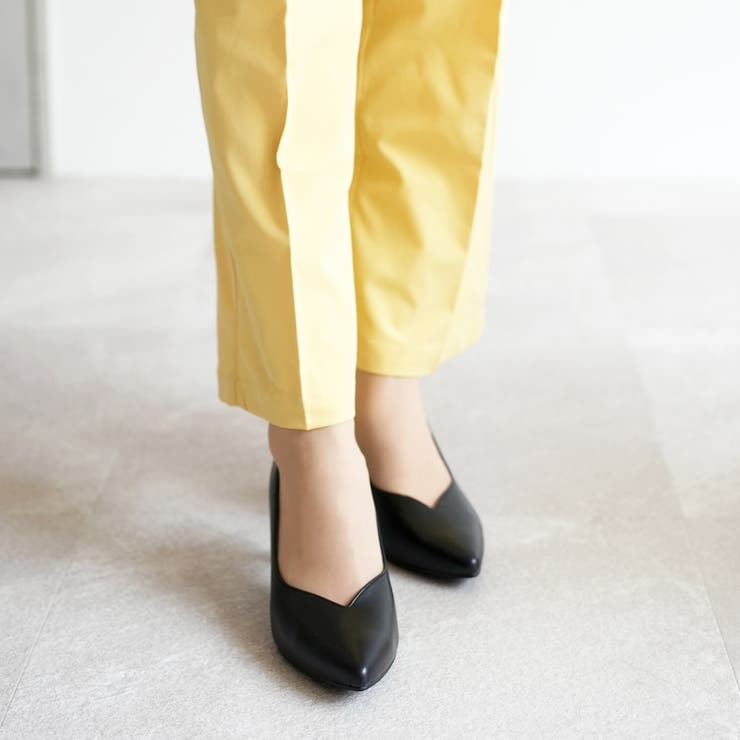 超美品☆FACTELIER ストラップパンプス Vカット 本革23.5cm 靴