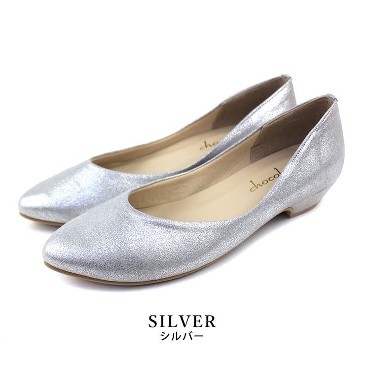 silver | 日本製 アーモンドトゥパンプス レディース | SHOE FANTASY
