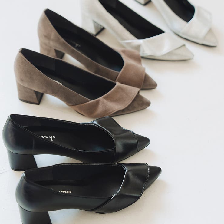 日本製 ポインテッドトゥ ラッフルフリル パンプス | SHOE FANTASY | 詳細画像4 