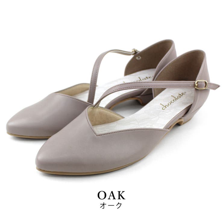 oak | 日本製 斜めストラップ セパレートパンプス | SHOE FANTASY