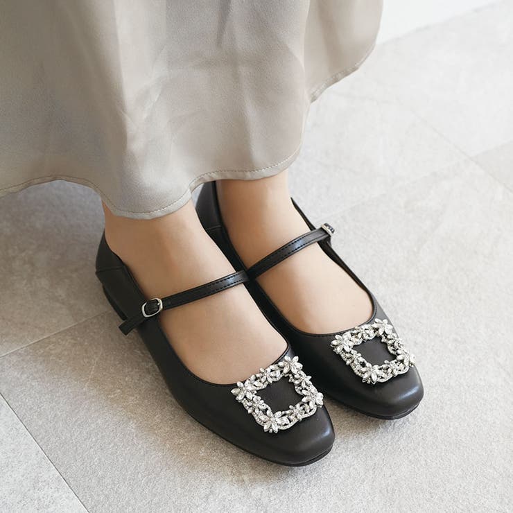 日本製 ビジューバックル メリージェーンパンプス 晴雨兼用 レイン | SHOE FANTASY | 詳細画像20 