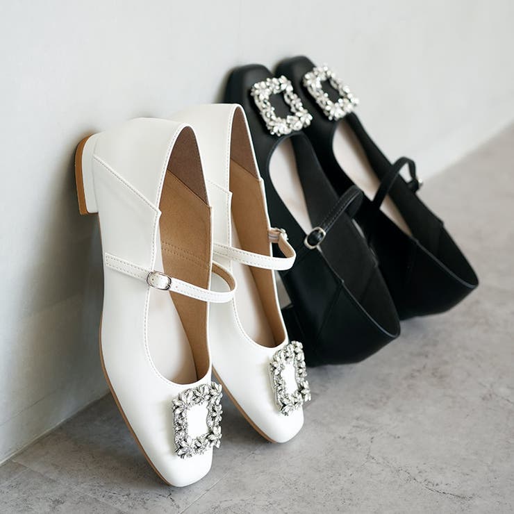 日本製 ビジューバックル メリージェーンパンプス 晴雨兼用 レイン | SHOE FANTASY | 詳細画像16 