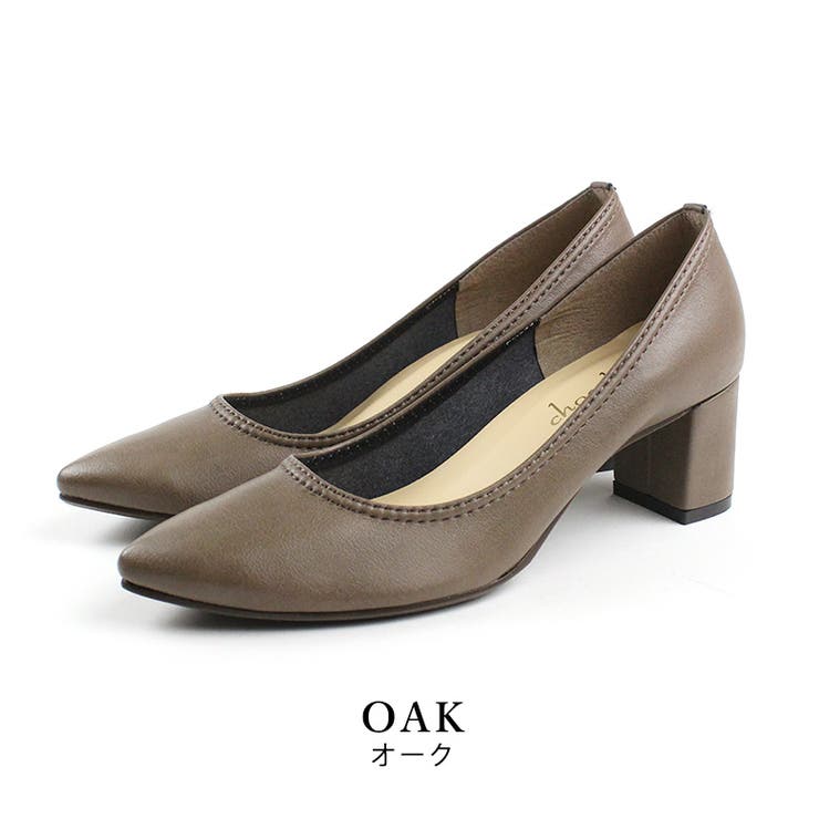oak | 日本製 太ヒール ストレッチパンプス | SHOE FANTASY