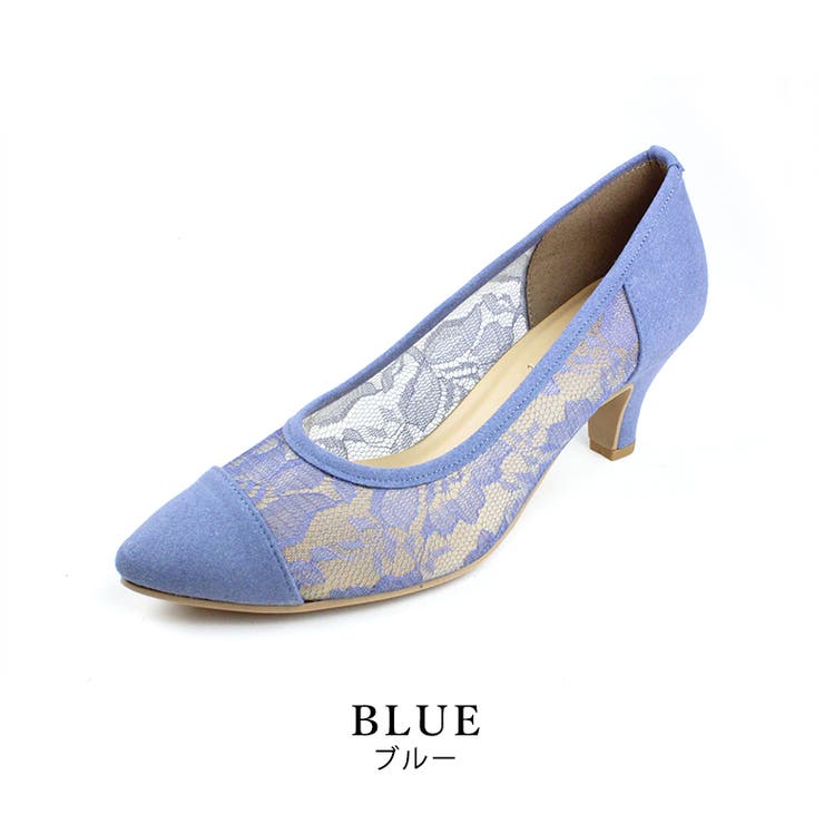 日本製 ポインテッド チュールパンプス 6cmヒール 花柄 水玉 合皮 | SHOE FANTASY | 詳細画像5 