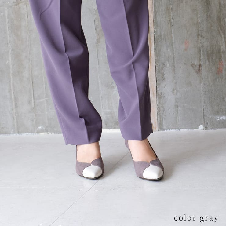 22AW 秋冬新作 日本製 バイカラーポインテッドトゥパンプス 7cmヒール | SHOE FANTASY | 詳細画像21 