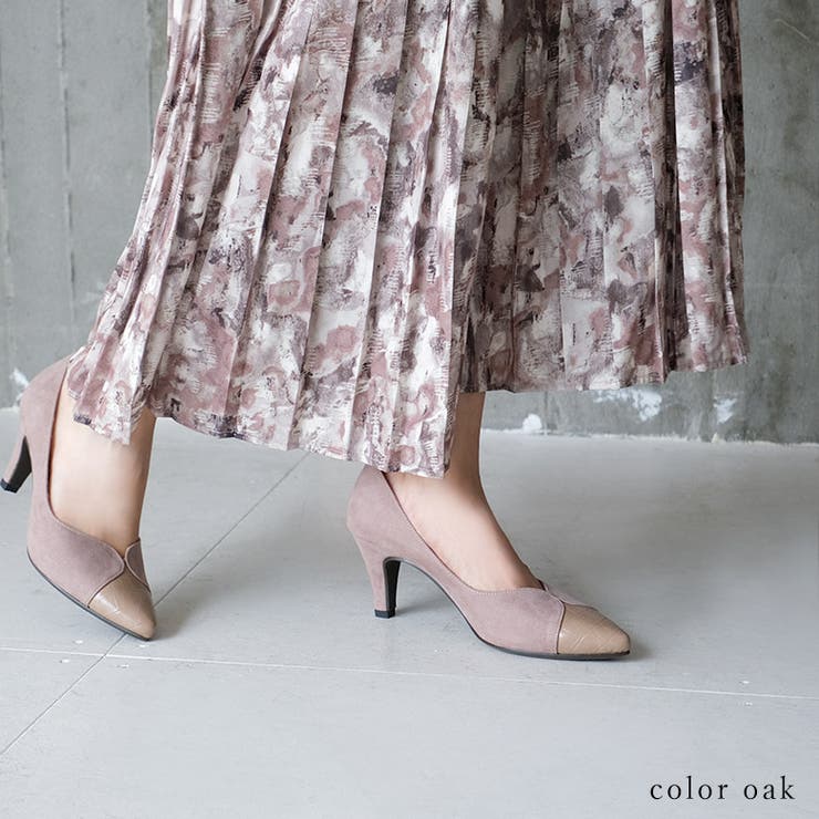 22AW 秋冬新作 日本製 バイカラーポインテッドトゥパンプス 7cmヒール | SHOE FANTASY | 詳細画像17 